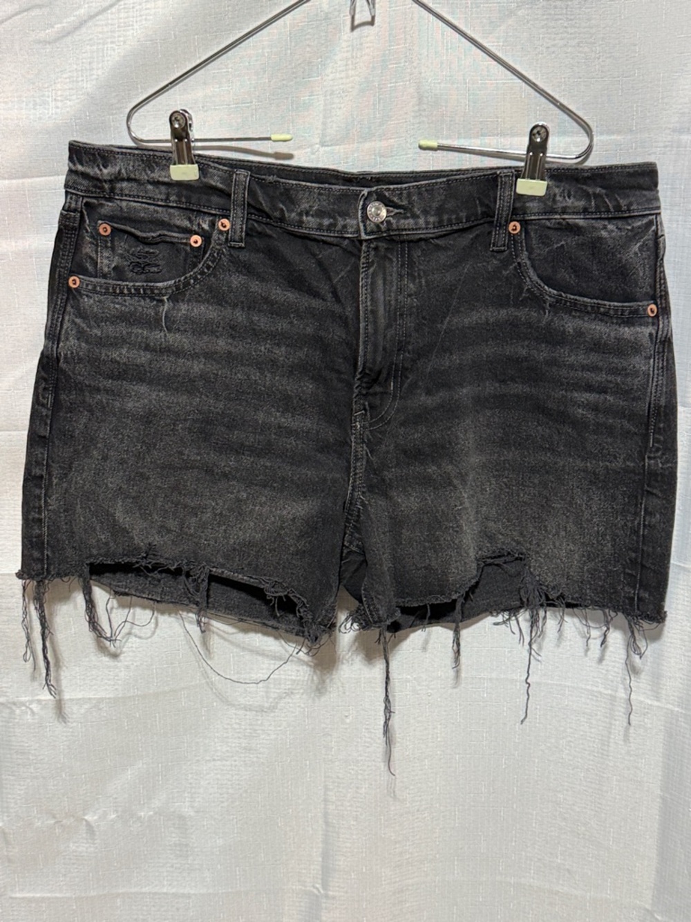 American Eagle Ex Boyfriend Black Denim Shorts